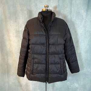 Women's Black Puffer Jacket plus size 1x